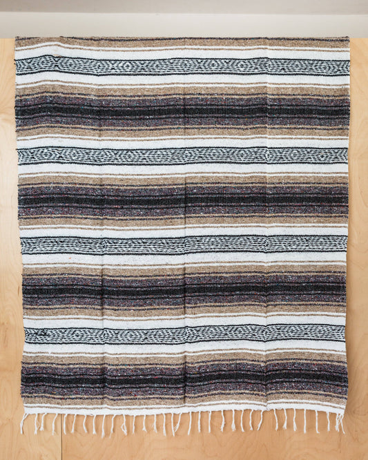 Traditional Mexican Blankets - Tan