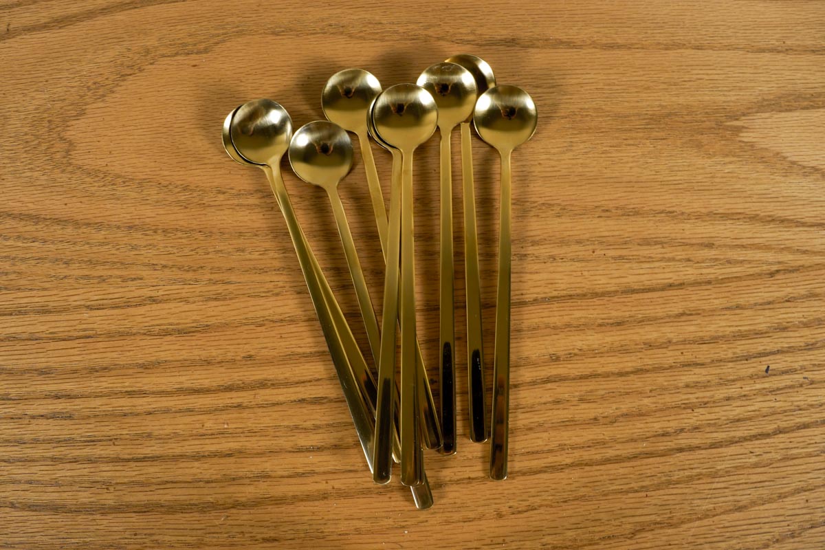 Long Gold Stir Spoon