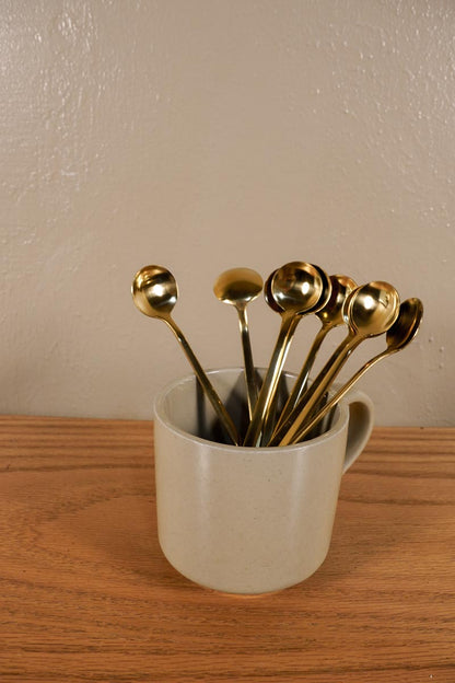Long Gold Stir Spoon