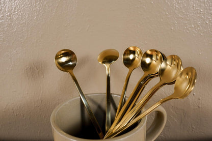 Long Gold Stir Spoon